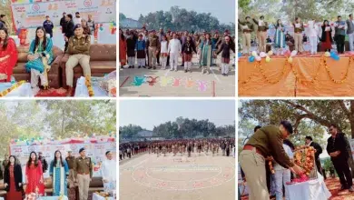 डीएम, एसपी, सीडीओ ने सड़क सुरक्षा अभियान के तहत बनाई मानव श्रंखला, दिलाई शपथ, यातायात नियमों का पालन करनें की अपील