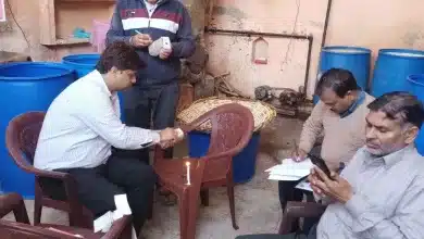 शिबा ढाबा सहित खाघ व अन्य दुकानों पर खाघ विभाग ने की छापेमारी, दूध, पनीर, मसाले, मावें के भरें नमूनें