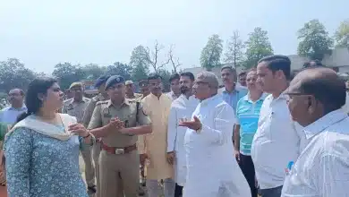 मुख्यमंत्री की सभा को लेकर सांसद ने डीएम, एसपी सहित किया सभास्थल का निरीक्षण
