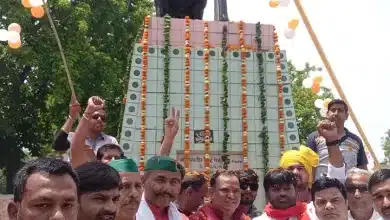 महाराणा प्रताप की मूर्ति पर माल्यार्पण कर निकाली रैली, आयोजित किया भंडारा